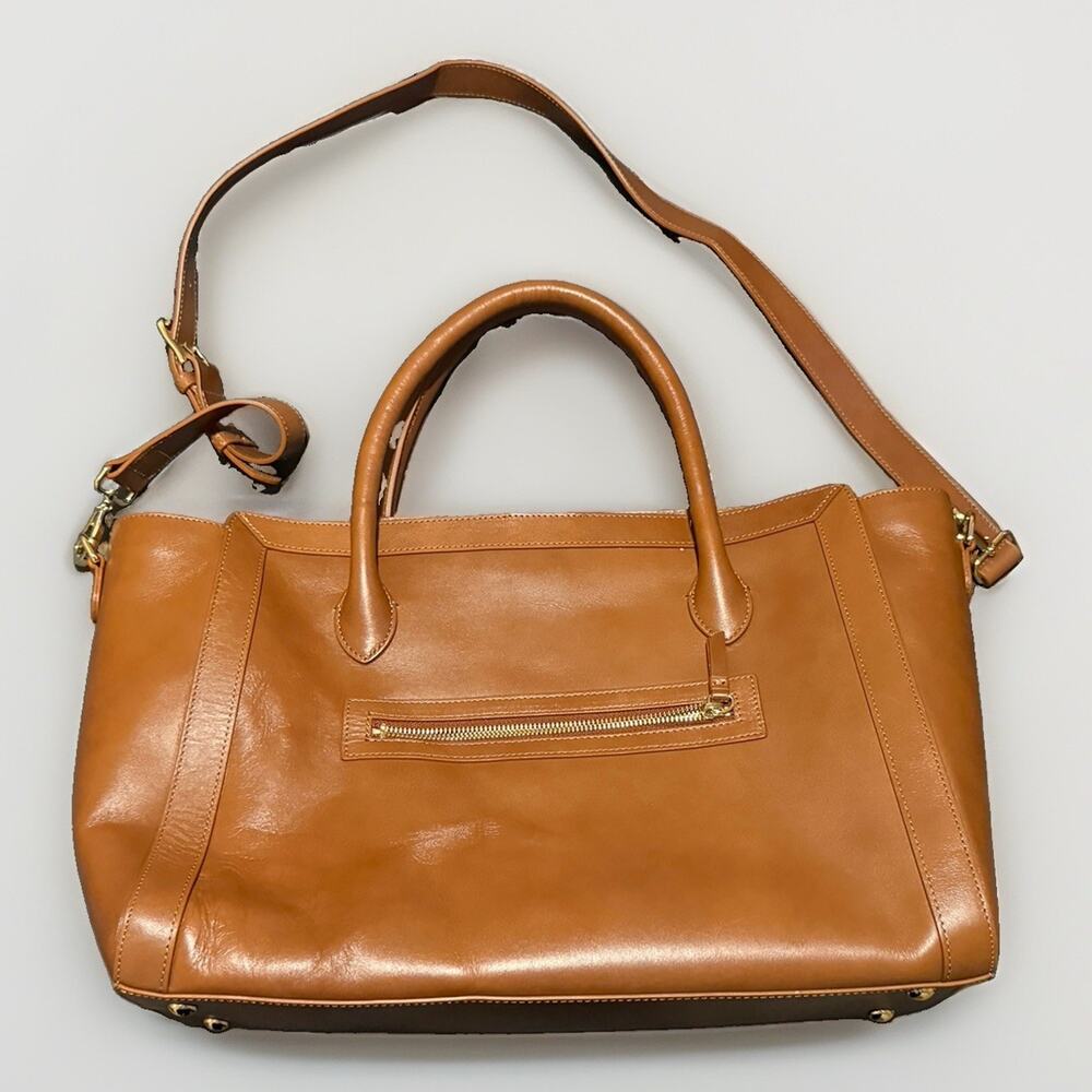 NWOT $269 Mark And Graham Zoe Leather Tote Work Laptop Tote Shoulder Bag